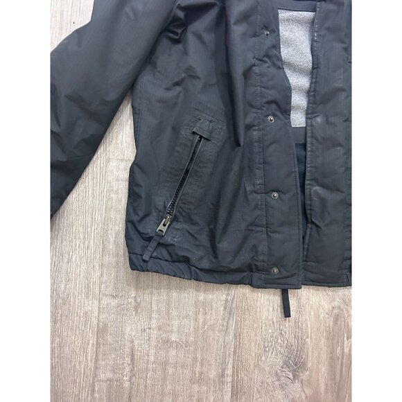 Abercrombie Fitch All Season Weather Warrior Hooded Parka Coat Women's M Black - Picture 7 of 10